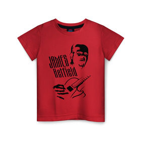 Детская футболка хлопок с принтом Metallica (Джеймс Хэтфилд) в Кировске, 100% хлопок | круглый вырез горловины, полуприлегающий силуэт, длина до линии бедер | металлика