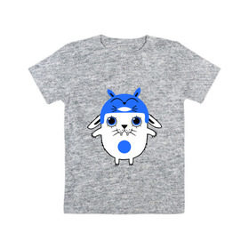 Детская футболка хлопок с принтом Totoro в Кировске, 100% хлопок | круглый вырез горловины, полуприлегающий силуэт, длина до линии бедер | заяц