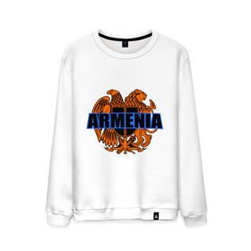 Мужской свитшот хлопок с принтом Армения в Кировске, 100% хлопок |  | armenia | армянин | герб армении