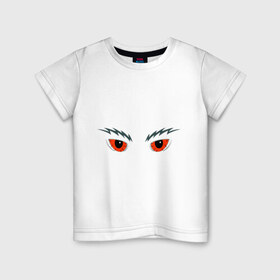 Детская футболка хлопок с принтом Кошачьи глаза (2) в Кировске, 100% хлопок | круглый вырез горловины, полуприлегающий силуэт, длина до линии бедер | глаза. взгляд | кошачьи глаза