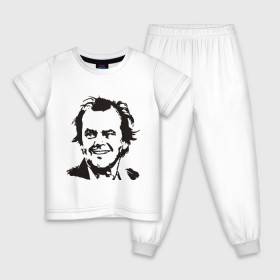 Детская пижама хлопок с принтом Джек Николсон в Кировске, 100% хлопок |  брюки и футболка прямого кроя, без карманов, на брюках мягкая резинка на поясе и по низу штанин
 | 