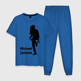 Мужская пижама хлопок с принтом Michael Jackson (15) в Кировске, 100% хлопок | брюки и футболка прямого кроя, без карманов, на брюках мягкая резинка на поясе и по низу штанин
 | michael jackson | pop | король | легенда | майкл джексон | поп | силуэт