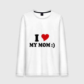 Мужской лонгслив хлопок с принтом I love my mom в Кировске, 100% хлопок |  | i love | дети | для мамы | любимая мама | мама | маме | мамочка | мамуля | ребенок | родители | сердечко | сердце | я люблю маму