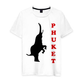 Мужская футболка хлопок с принтом Phuket (5) в Кировске, 100% хлопок | прямой крой, круглый вырез горловины, длина до линии бедер, слегка спущенное плечо. | Тематика изображения на принте: 