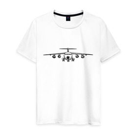 Мужская футболка хлопок с принтом Авиация (2) в Кировске, 100% хлопок | прямой крой, круглый вырез горловины, длина до линии бедер, слегка спущенное плечо. | авиаторы | авиация | армия | ввс | россия | самолет