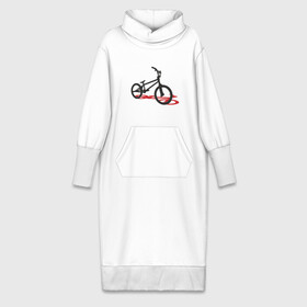 Платье удлиненное хлопок с принтом BMX 1 в Кировске,  |  | bmx | велик | вело | велогонки | велорейсинг | велосипед | спортивный велосипед | фрирайд | эктрим