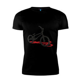 Мужская футболка премиум с принтом BMX 1 в Кировске, 92% хлопок, 8% лайкра | приталенный силуэт, круглый вырез ворота, длина до линии бедра, короткий рукав | bmx | велик | вело | велогонки | велорейсинг | велосипед | спортивный велосипед | фрирайд | эктрим