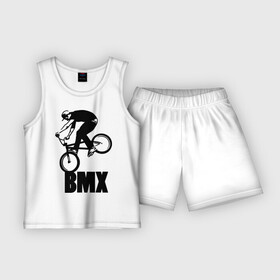 Детская пижама с шортами хлопок с принтом BMX 3 в Кировске,  |  | bmx | free style | бмэкс | велик | вело | велосипедист | фристайл | экстрим | экстримальный