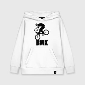Детская толстовка хлопок с принтом BMX 3 в Кировске, 100% хлопок | Круглый горловой вырез, эластичные манжеты, пояс, капюшен | bmx | free style | бмэкс | велик | вело | велосипедист | фристайл | экстрим | экстримальный