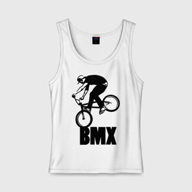 Женская майка хлопок с принтом BMX 3 в Кировске, 95% хлопок, 5% эластан |  | bmx | free style | бмэкс | велик | вело | велосипедист | фристайл | экстрим | экстримальный