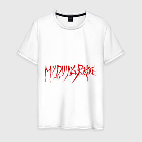 Мужская футболка хлопок с принтом My Dying Bride logo в Кировске, 100% хлопок | прямой крой, круглый вырез горловины, длина до линии бедер, слегка спущенное плечо. | Тематика изображения на принте: bandmy | metal