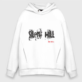 Мужское худи Oversize хлопок с принтом Sillent Hill в Кировске, френч-терри — 70% хлопок, 30% полиэстер. Мягкий теплый начес внутри —100% хлопок | боковые карманы, эластичные манжеты и нижняя кромка, капюшон на магнитной кнопке | Тематика изображения на принте: silent hill | сайлент хил | сайлент хилл | ужастики | ужасы