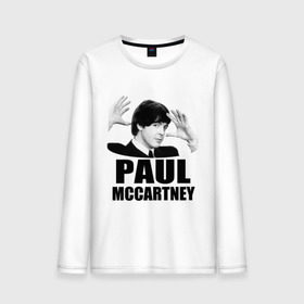 Мужской лонгслив хлопок с принтом Paul McCartney (Пол МакКартни) в Кировске, 100% хлопок |  | Тематика изображения на принте: beatles | mccartney | the beatles | битлз | битлс | битлы | маккартни