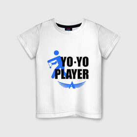 Детская футболка хлопок с принтом Aero yo(2) в Кировске, 100% хлопок | круглый вырез горловины, полуприлегающий силуэт, длина до линии бедер | aero yo | yo yo | yo yo player | игрушка йо йо | йо йо
