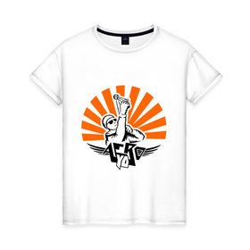 Женская футболка хлопок с принтом Aero yo(14) в Кировске, 100% хлопок | прямой крой, круглый вырез горловины, длина до линии бедер, слегка спущенное плечо | 