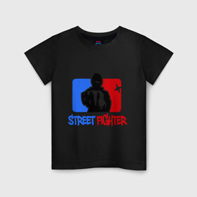 Детская футболка хлопок с принтом Street fighter в Кировске, 100% хлопок | круглый вырез горловины, полуприлегающий силуэт, длина до линии бедер | fighter | m 1 | m1 | street fighter | боец | м 1 | м1 | стрит файтер | уличный боец | файтер
