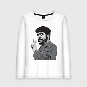 Женский лонгслив хлопок с принтом Peace Che Guevara в Кировске, 100% хлопок |  | че гевара