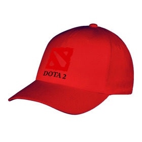 Бейсболка с принтом Logo Dota 2 в Кировске, 100% хлопок | классический козырек, металлическая застежка-регулятор размера | dota | dota 2 | media | дота | дота 2 | игры | компьютерные игры