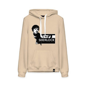 Женская толстовка хлопок с принтом T-shirt Sherlock в Кировске, френч-терри, мягкий теплый начес внутри (100% хлопок) | карман-кенгуру, эластичные манжеты и нижняя кромка, капюшон с подкладом и шнурком | holmes | holms | sherlock | sherlok | vatson | ватсон | сериал | холмс | шерлок | шерлок холмс