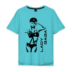 Мужская футболка хлопок Oversize с принтом Lady Gaga (1) в Кировске, 100% хлопок | свободный крой, круглый ворот, “спинка” длиннее передней части | lady gaga | гага | леди gaga | леди гага | лицо леди gaga | лицо леди гага | образ леди гага