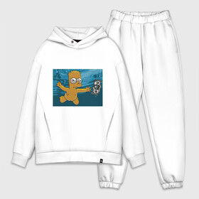 Мужской костюм хлопок OVERSIZE с принтом Nevermind (Simpsons) в Кировске,  |  | Тематика изображения на принте: nevermind | nevermind simpsons | nirvana | nirvana nevermind | rock | simpsons | нирвана | нирвана nevermind | нирвана симпсонс | ребенок | рок | символика nirvana | символика нирвана | симпсонс