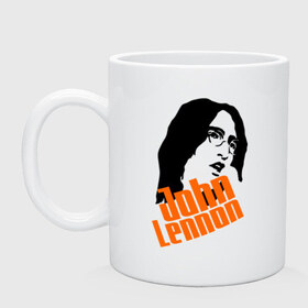 Кружка с принтом Джон Леннон (John Lennon) в Кировске, керамика | объем — 330 мл, диаметр — 80 мм. Принт наносится на бока кружки, можно сделать два разных изображения | beatles | john lennon | the beatles | битлз | битлы | джон леннон | джон ленон | леннон | ленон | портрет
