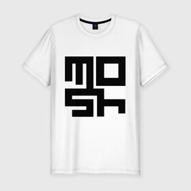 Мужская футболка премиум с принтом Mosh (2) в Кировске, 92% хлопок, 8% лайкра | приталенный силуэт, круглый вырез ворота, длина до линии бедра, короткий рукав | detcore | hardcore | metalcore | дэткор | мош