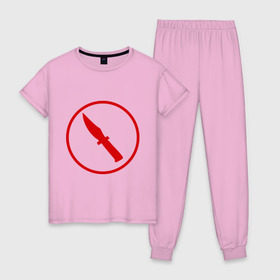Женская пижама хлопок с принтом TF2: Spy в Кировске, 100% хлопок | брюки и футболка прямого кроя, без карманов, на брюках мягкая резинка на поясе и по низу штанин | тим фортресс | шпион