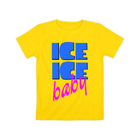 Детская футболка хлопок с принтом Айс бэби в Кировске, 100% хлопок | круглый вырез горловины, полуприлегающий силуэт, длина до линии бедер | baby | girl777 | ice | ice baby | айс | айс бейби | бейби | девушкам