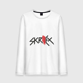 Мужской лонгслив хлопок с принтом Skrillex в Кировске, 100% хлопок |  | музыка | электро | электронная