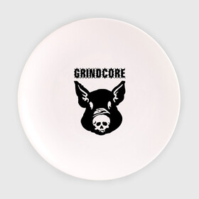 Тарелка 3D с принтом Grindcore (pig) в Кировске, фарфор | диаметр - 210 мм
диаметр для нанесения принта - 120 мм | grindcore | gringcore | metal | rock | trash | гpайндкор | метал | рок музыка | треш | трэш
