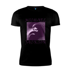 Мужская футболка премиум с принтом Michael Jackson с шляпой в Кировске, 92% хлопок, 8% лайкра | приталенный силуэт, круглый вырез ворота, длина до линии бедра, короткий рукав | Тематика изображения на принте: mj | исполнитель | майкл джексон | музыка | певец | поп музыка