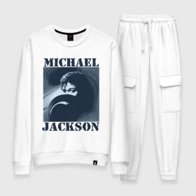 Женский костюм хлопок с принтом Michael Jackson с шляпой (2) в Кировске, 100% хлопок | на свитшоте круглая горловина, мягкая резинка по низу. Брюки заужены к низу, на них два вида карманов: два 
