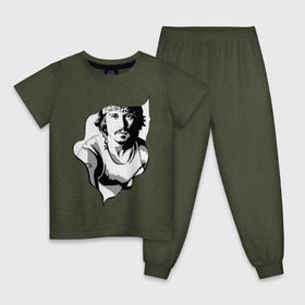 Детская пижама хлопок с принтом Джонни Депп в Кировске, 100% хлопок |  брюки и футболка прямого кроя, без карманов, на брюках мягкая резинка на поясе и по низу штанин
 | Тематика изображения на принте: depp | johnny