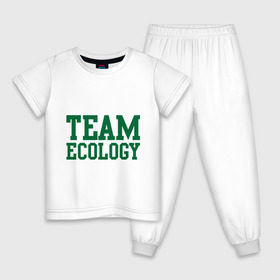 Детская пижама хлопок с принтом Команда экологов в Кировске, 100% хлопок |  брюки и футболка прямого кроя, без карманов, на брюках мягкая резинка на поясе и по низу штанин
 | eco | team ecology | зеленые технологии | зелень | планета | чистота | эко | экология
