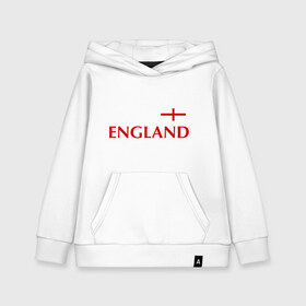 Детская толстовка хлопок с принтом Сборная Англии - Стивен Джеррард 4 в Кировске, 100% хлопок | Круглый горловой вырез, эластичные манжеты, пояс, капюшен | англия | сборная англии | стивен джеррард | флаг англии | футбол