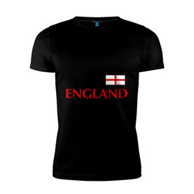 Мужская футболка премиум с принтом Сборная Англии - 10 в Кировске, 92% хлопок, 8% лайкра | приталенный силуэт, круглый вырез ворота, длина до линии бедра, короткий рукав | англия | руни | сборная англии | флаг англии | футбол
