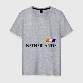 Мужская футболка хлопок с принтом Нидерланды - Уэсли Снейдер 10 (Snaijder) в Кировске, 100% хлопок | прямой крой, круглый вырез горловины, длина до линии бедер, слегка спущенное плечо. | football | голландия | нидерланды | сборная нидерланд | снейдер
