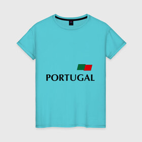 Женская футболка хлопок с принтом Сборная Португалии - 10 в Кировске, 100% хлопок | прямой крой, круглый вырез горловины, длина до линии бедер, слегка спущенное плечо | football | португалия | сборная португалии