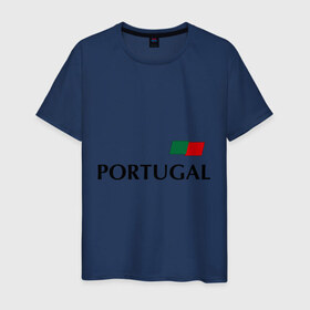 Мужская футболка хлопок с принтом Сборная Португалии - 10 в Кировске, 100% хлопок | прямой крой, круглый вырез горловины, длина до линии бедер, слегка спущенное плечо. | football | португалия | сборная португалии