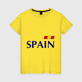 Женская футболка хлопок с принтом Сборная Испании - 10 в Кировске, 100% хлопок | прямой крой, круглый вырез горловины, длина до линии бедер, слегка спущенное плечо | football | евро 2012 | испания евро 2016 euro2016 euro 2016 | сборная испании