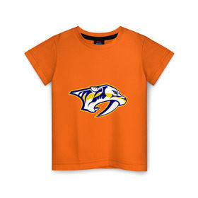 Детская футболка хлопок с принтом Nashville Predators Radulov - Радулов 47 в Кировске, 100% хлопок | круглый вырез горловины, полуприлегающий силуэт, длина до линии бедер | национальная хоккейная лига | нхл | радулов