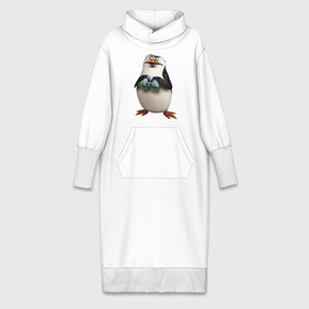 Платье удлиненное хлопок с принтом Пингвин с биноклем в Кировске,  |  | пингвин