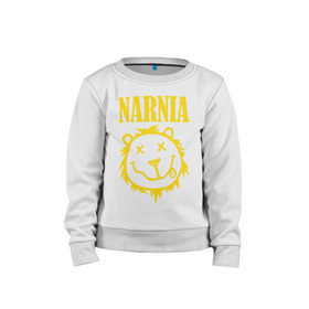 Детский свитшот хлопок с принтом Narnia в Кировске, 100% хлопок | круглый вырез горловины, эластичные манжеты, пояс и воротник | nirvana | антибренд | музыка | нирвана | рок