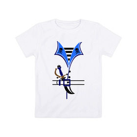 Детская футболка хлопок с принтом Форма пирата в Кировске, 100% хлопок | круглый вырез горловины, полуприлегающий силуэт, длина до линии бедер | пират