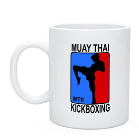 Кружка с принтом Muay Thai Kickboxing в Кировске, керамика | объем — 330 мл, диаметр — 80 мм. Принт наносится на бока кружки, можно сделать два разных изображения | кикбоксинг | муай тай