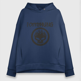 Женское худи Oversize хлопок с принтом The Offspring classic logo в Кировске, френч-терри — 70% хлопок, 30% полиэстер. Мягкий теплый начес внутри —100% хлопок | боковые карманы, эластичные манжеты и нижняя кромка, капюшон на магнитной кнопке | группы | музыка | музыкальные группы | панк | рок | рок музыка