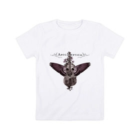 Детская футболка хлопок с принтом Apocalyptica2 в Кировске, 100% хлопок | круглый вырез горловины, полуприлегающий силуэт, длина до линии бедер | apocalyptica | punk | rock | апокалиптика | панк | рок | рок музыка
