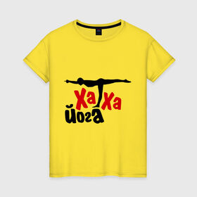 Женская футболка хлопок с принтом Хатха йога в Кировске, 100% хлопок | прямой крой, круглый вырез горловины, длина до линии бедер, слегка спущенное плечо | занятия | индия | йог | ом | спорт | тренировки