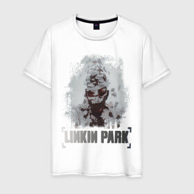 Мужская футболка хлопок с принтом Linkin Park в Кировске, 100% хлопок | прямой крой, круглый вырез горловины, длина до линии бедер, слегка спущенное плечо. | Тематика изображения на принте: linkin | linkin park | park | линкин парк